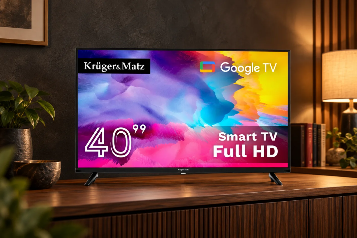 Televizor Google Smart TV Kruger&Matz, 40 inchi, Full HD