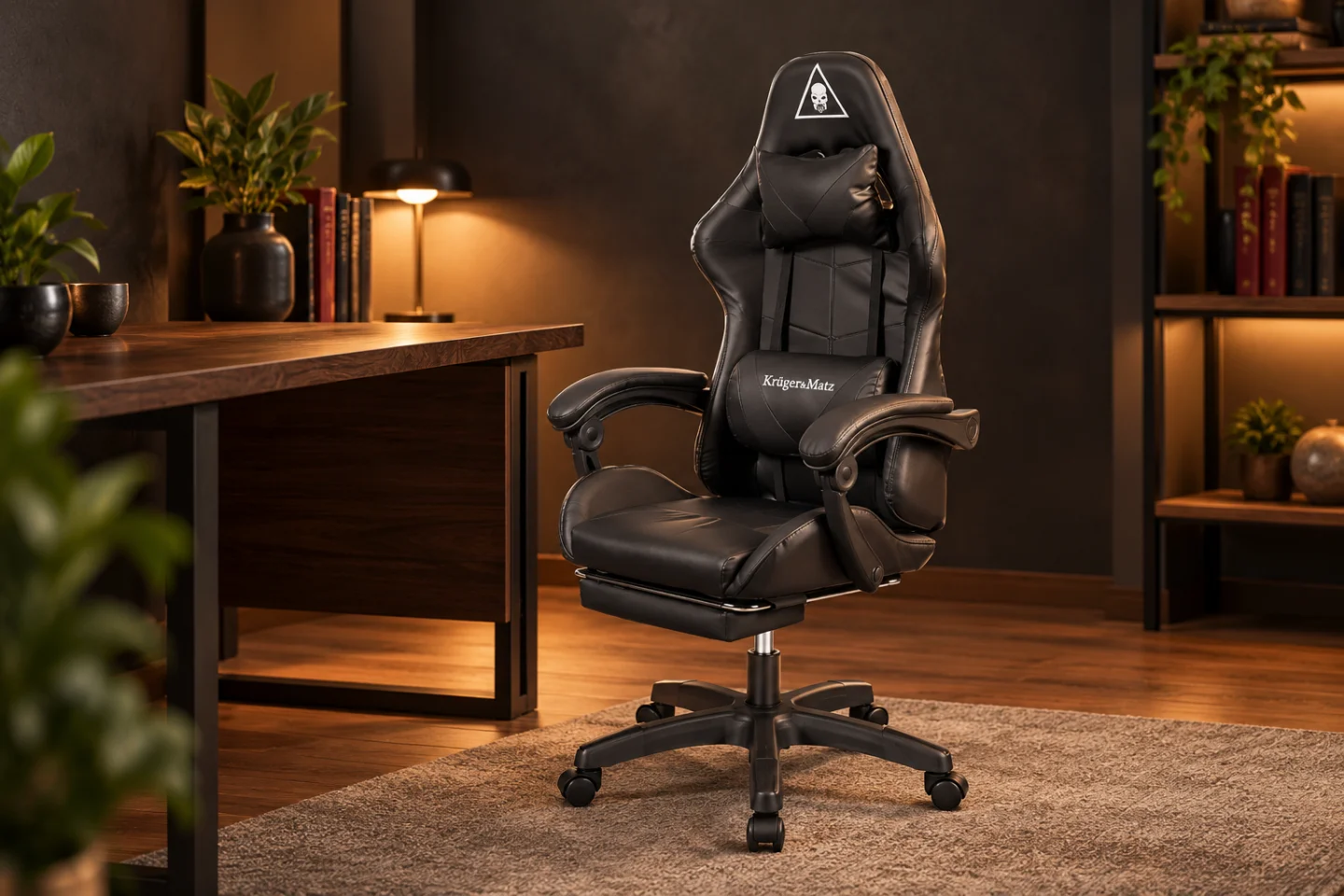 Scaun de gaming Kruger&Matz GX-150, negru