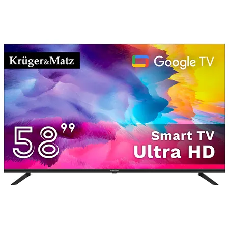 Google Smart TV 58 Inch 147CM H265 HEVC Kruger&Matz