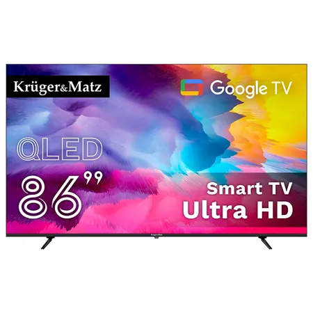 Google Smart TV Qled 86INCH 218CM H265 HEVC Kruger&Matz