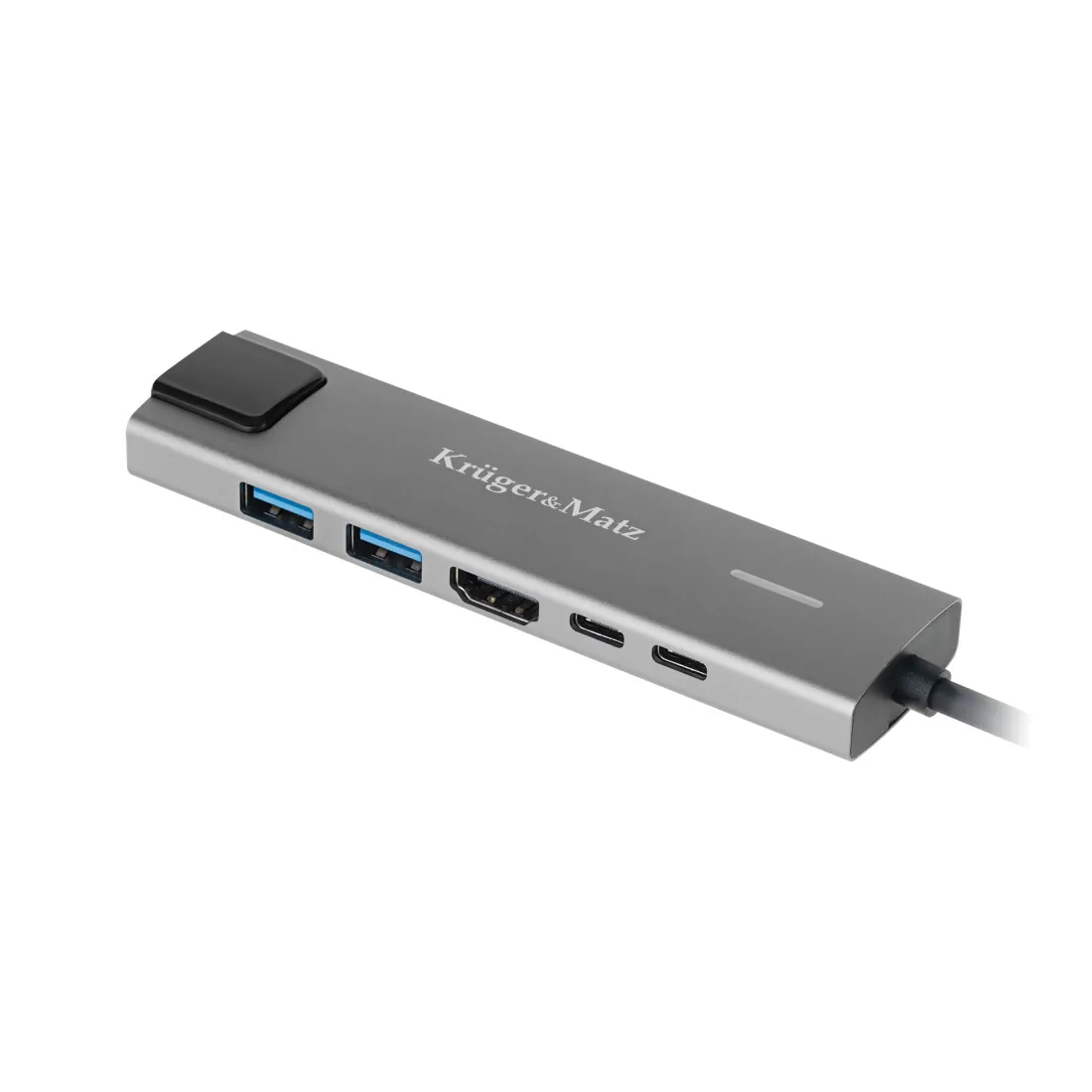 Adaptor Hub USB Tip C HDMI/2X USB3.0/2X USB Tip C/RJ45
