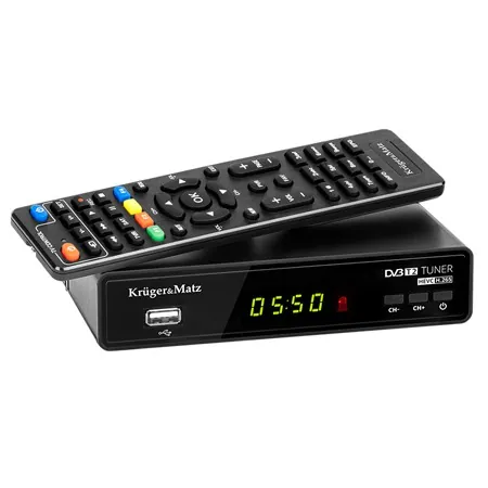 Tuner DVB-T2 H.265 HEVC Kruger&Matz