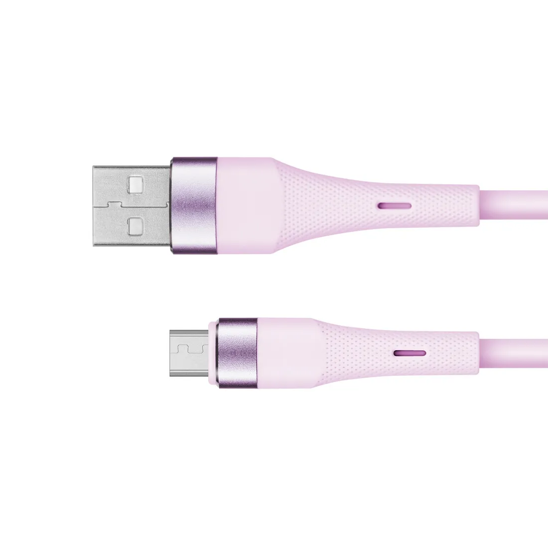 Cablu Silicon USB-Micro USB 1M Basic Kruger&Matz