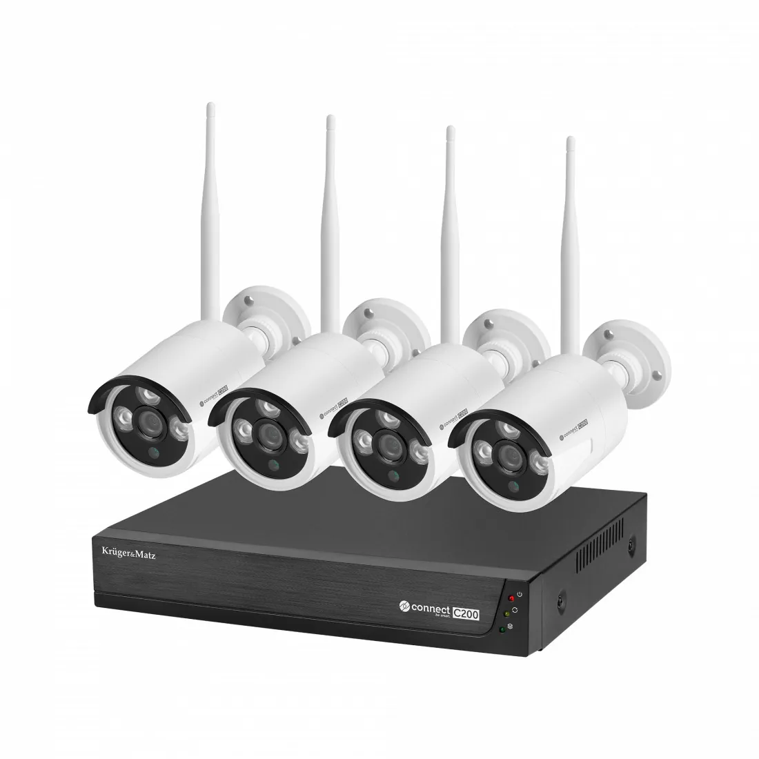 Set NVR Supraveghere Video Wifi 4 Camere Tuya C200