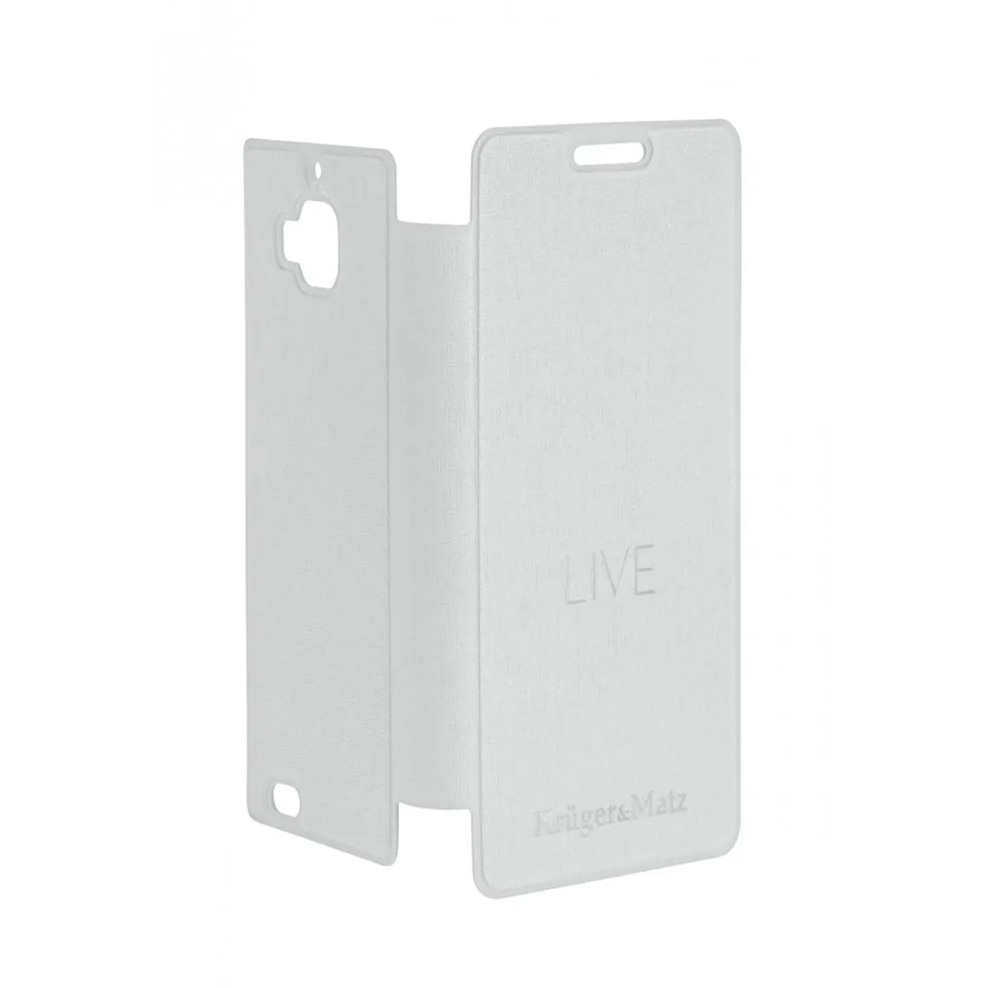Flip Cover Alb Live Kruger&Matz
