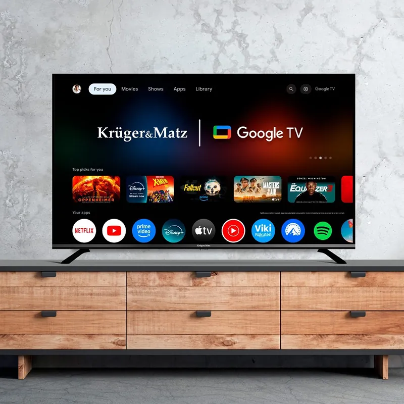 Google Smart TV 5.0 50 Inch 126CM H265 HEVC Kruger&Matz
