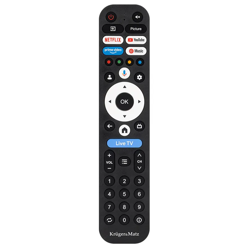 Google Smart TV 5.0 50 Inch 126CM H265 HEVC Kruger&Matz