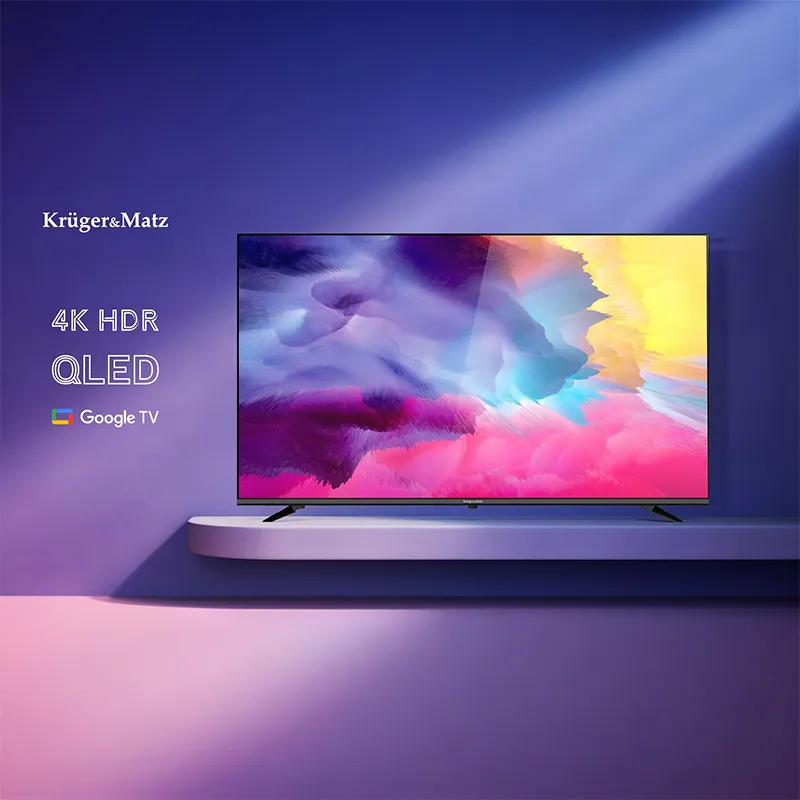 Google Smart TV Qled 75INCH 191CM H265 HEVC Kruger&Matz