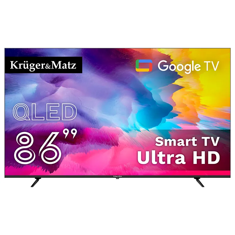 Google Smart TV Qled 86INCH 218CM H265 HEVC Kruger&Matz
