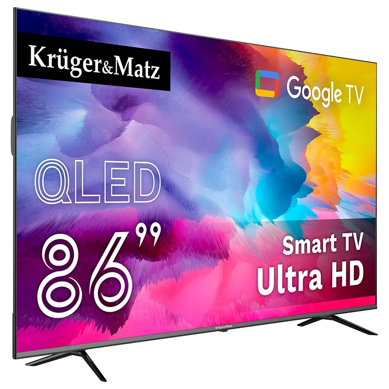 Google Smart TV Qled 86INCH 218CM H265 HEVC Kruger&Matz