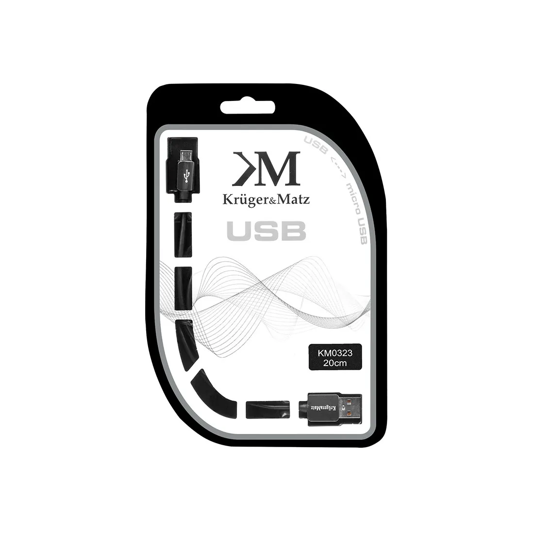 Cablu USB Tata-Micro USB Tata 0.2M Kruger&Matz