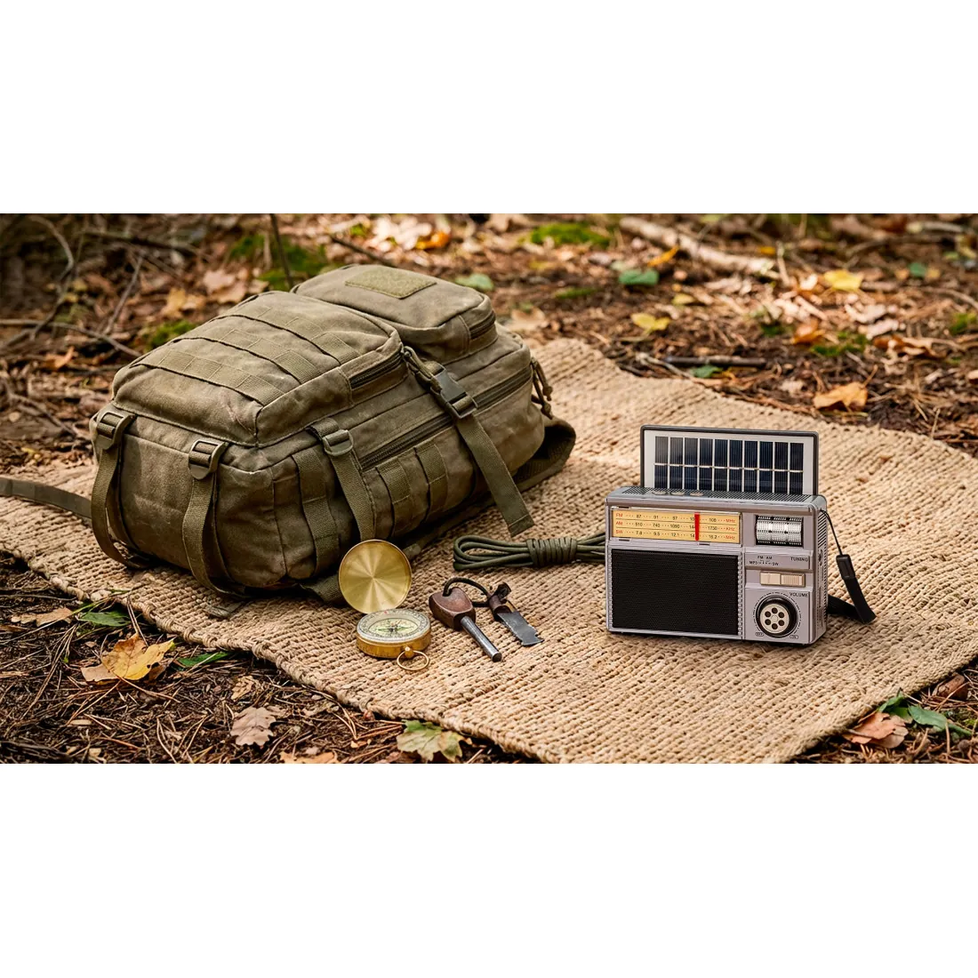 Radio Portabil Analog Incarcare Solara Kruger&Matz