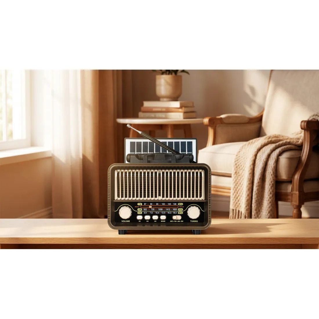 Radio Portabil Analog Incarcare Solara Kruger&Matz