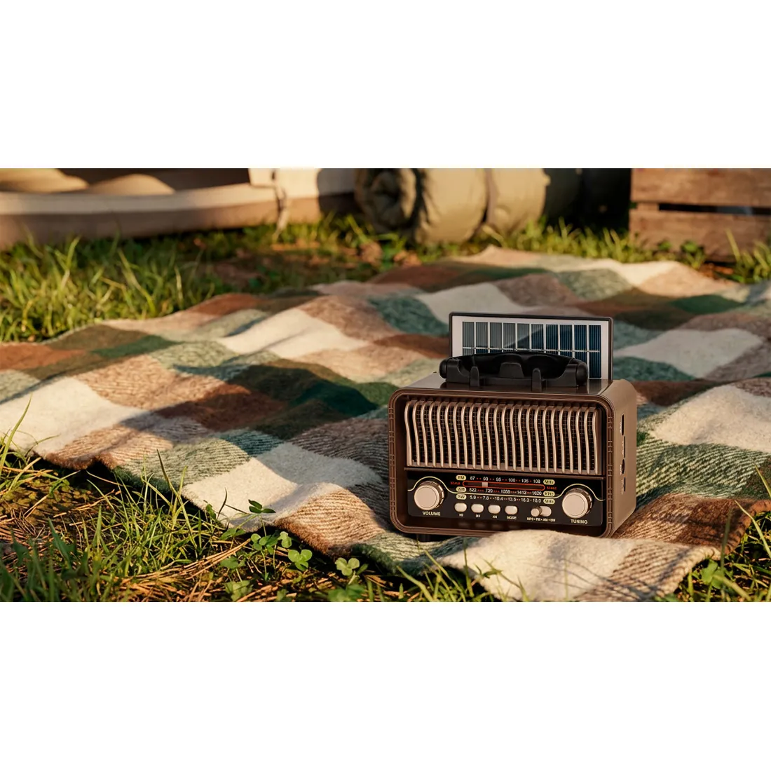 Radio Portabil Analog Incarcare Solara Kruger&Matz