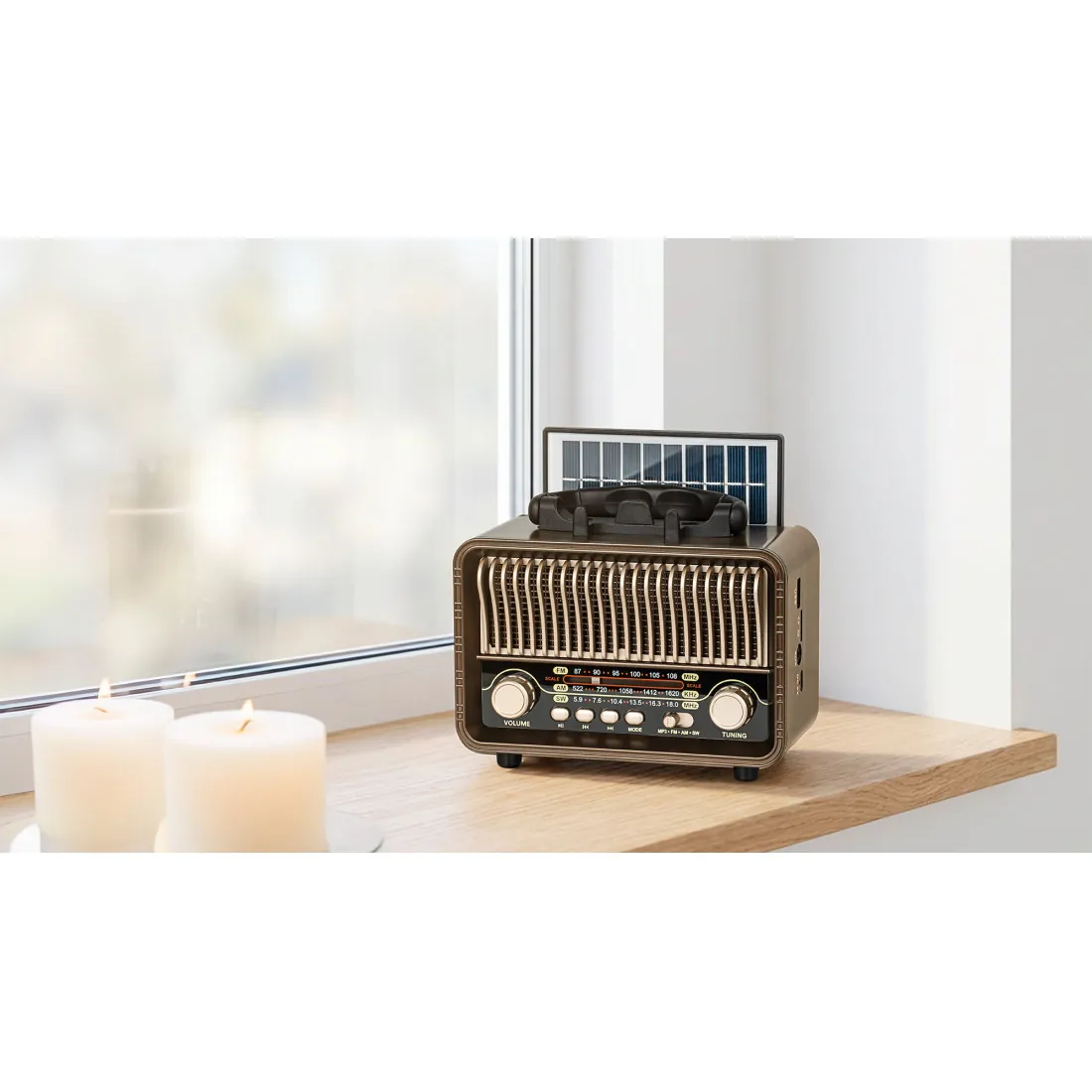 Radio Portabil Analog Incarcare Solara Kruger&Matz