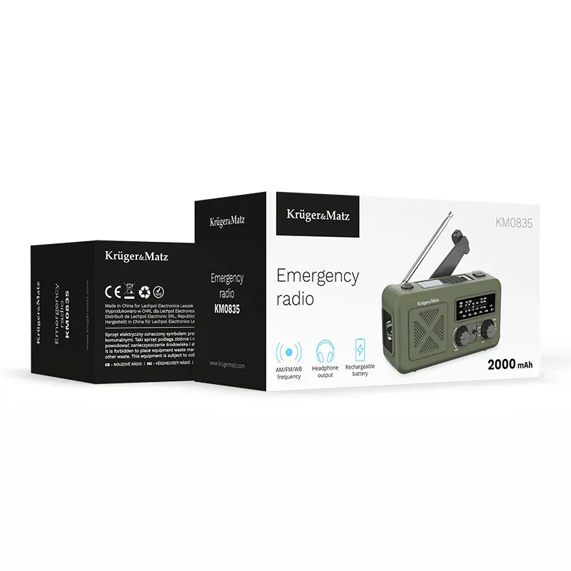 Radio Multifunctional Solar 2000MAH Kruger&MA