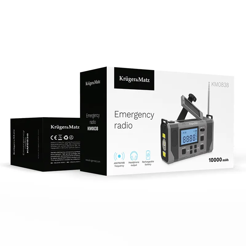 Radio Multifunctional Solar 10000MAH Kruger&MA