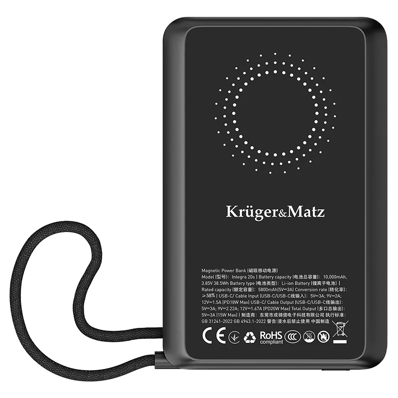 Power Bank 10000 MAH Li-Pol Certified Ccc Asia KM