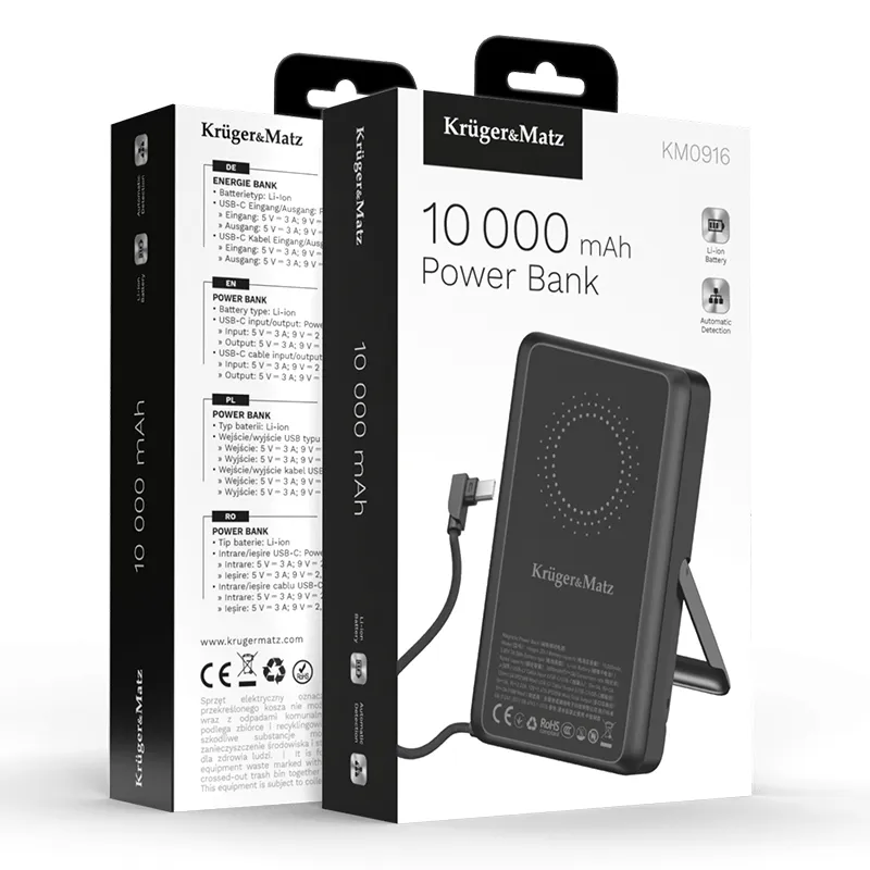 Power Bank 10000 MAH Li-Pol Certified Ccc Asia KM