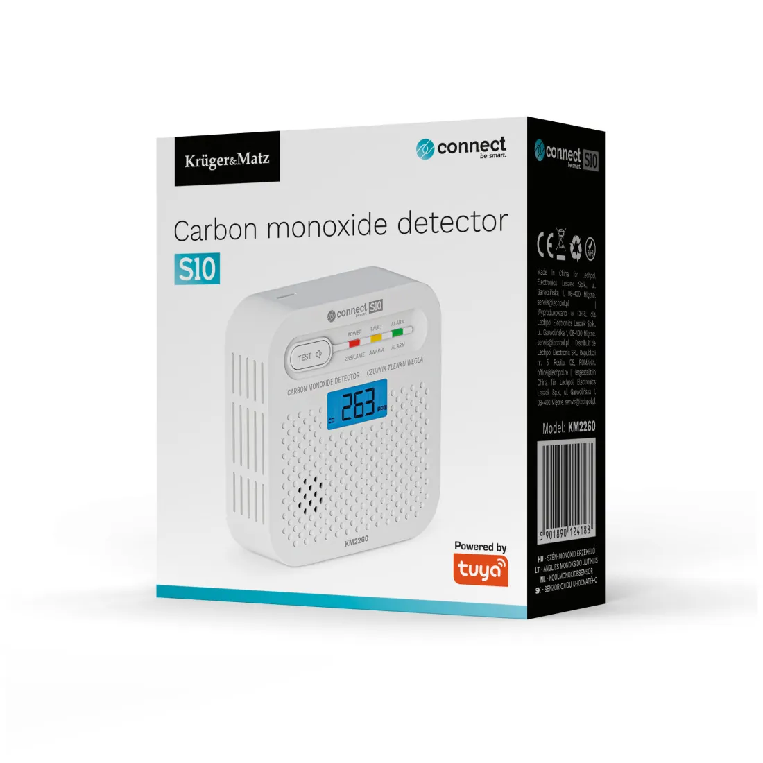Senzor Monoxid de Carbon Connect S10 Tuya Kruger&Matz