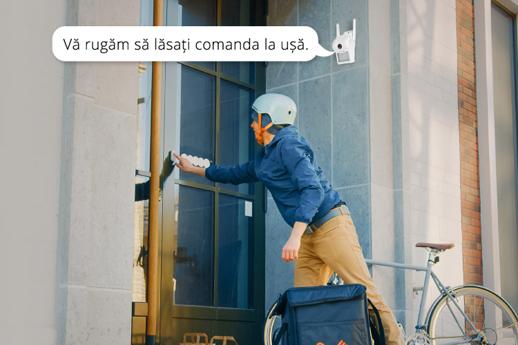 Comunicare in ambele sensuri Kamera zewnętrzna z mikrofonem