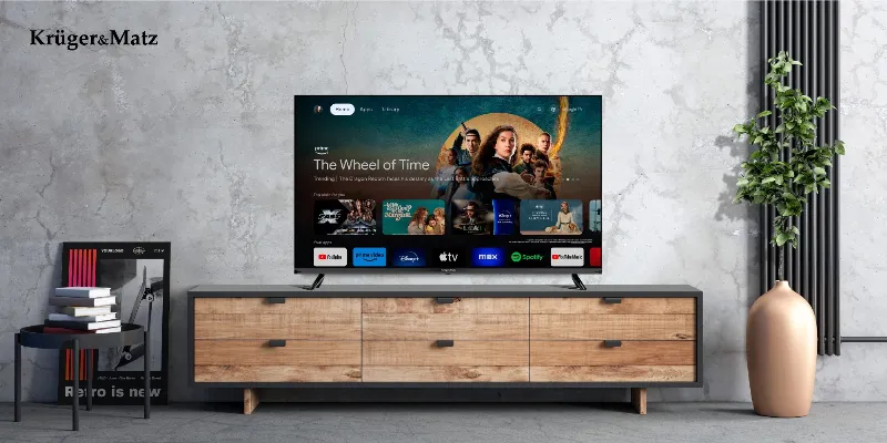 Google Smart TV 43 Inch 108CM H265 HEVC Kruger&Matz