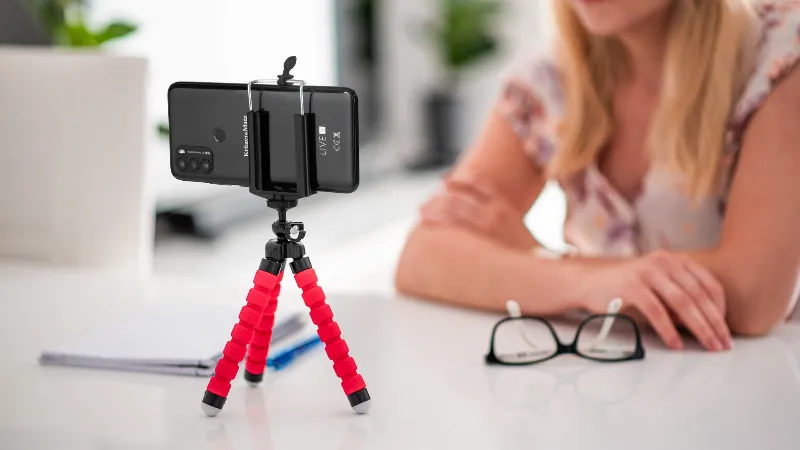 Trepied Telefon Camera Rosu Kruger&Matz
