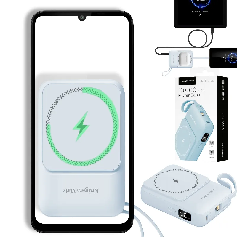 Power Bank 10000 MAH MAG Safe Kruger&Matz