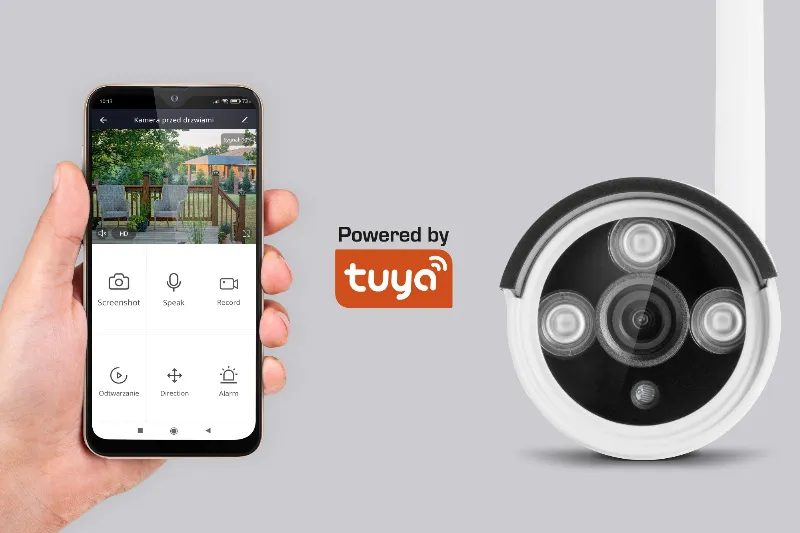 Set NVR Supraveghere Video Wifi 4 Camere Tuya C200