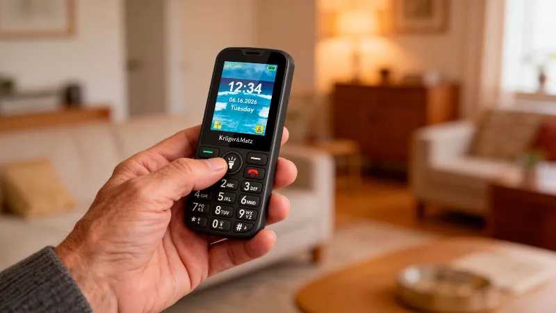 Telefon GSM Seniori 2G Buton SOS Kruger&Matz