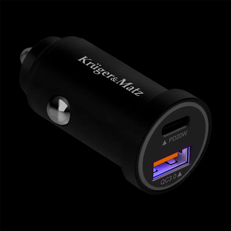 Incarcator Auto USB-A / Type C QC PD 38W Kruger&Matz