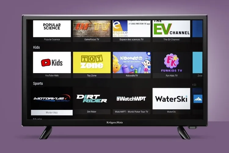 TV LED HD Smart Vidaa 24INCH 61CM 220V Kruger&Matz