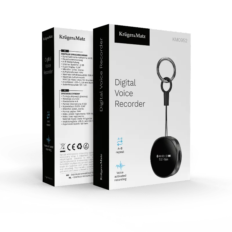 Reportofon Digital 4GB 120MAH Kruger&Matz