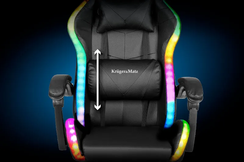 Scaun Gaming Gx-150 Negru LED Kruger&Matz