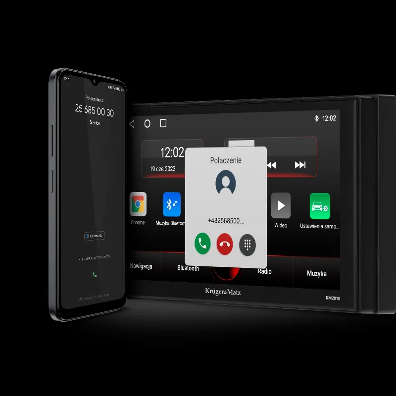 Radio Player 2 din Carplay/Android Auto Kruger&Matz