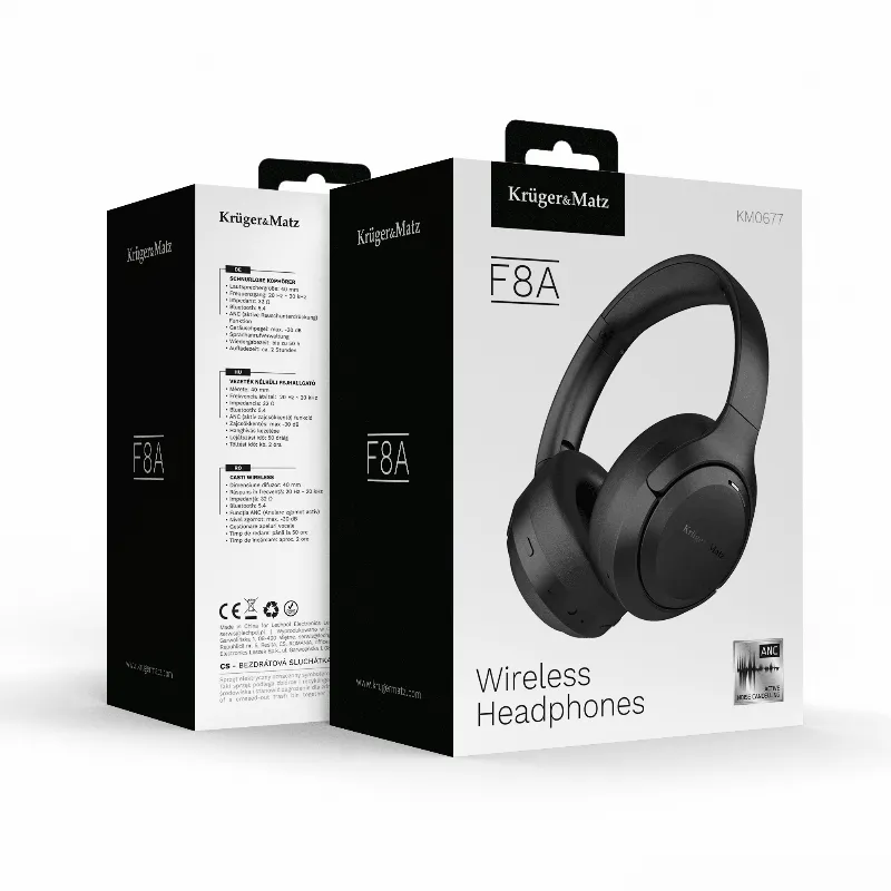 Casti Wireless cu Anc F8A Kruger&Matz
