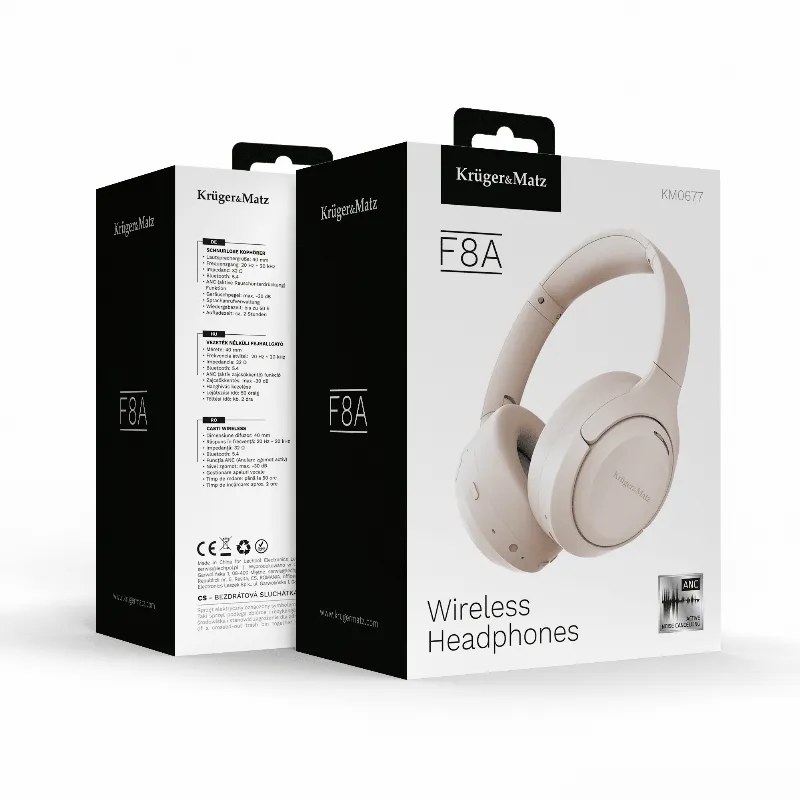 Casti Wireless cu Anc F8A Kruger&Matz