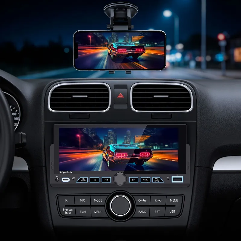 Player Auto 1 din 4X60W Carplay Androidauto Kruger&Matz