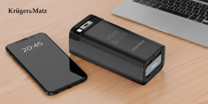Power Bank 20000 MAH Li-Ion 100W QC PD Kruger&Matz