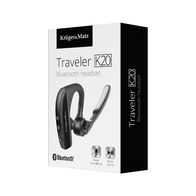Headset Bluetooth Traveler K20 Kruger&Matz