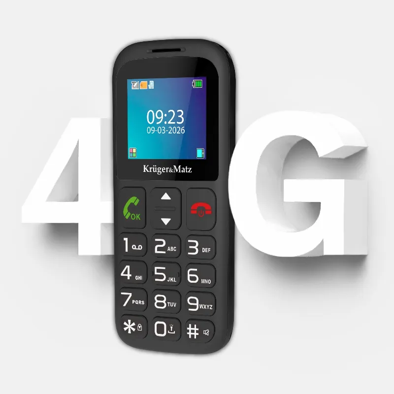 Telefon GSM Seniori Buton SOS Kruger&Matz
