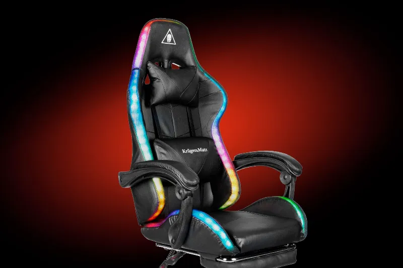 Scaun Gaming Gx-150 Negru LED Kruger&Matz