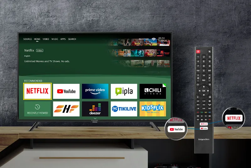 TV 4K Ultra HD Smart 65INCH 165CM Kruger&Matz
