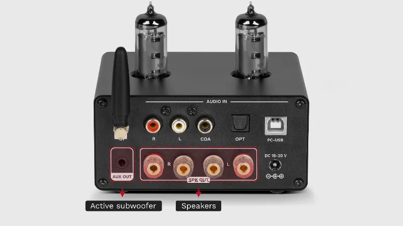 Amplificator Stereo Lampi 6K4 2X100W A60 Kruger&Matz