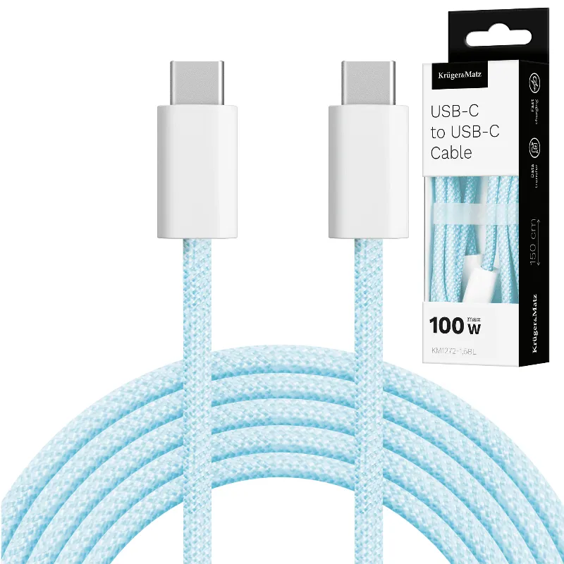 Cablu USB Type C - Type C 100W 1.5M Kruger&Matz