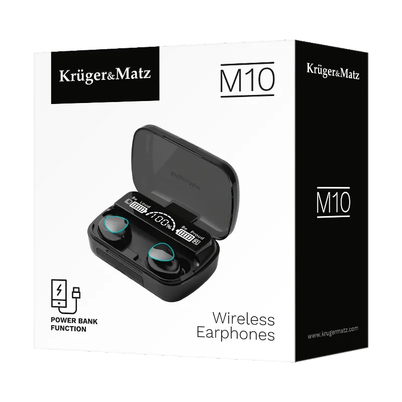 Casti Bluetooth 5.3 Powerbank M10 Kruger&Matz
