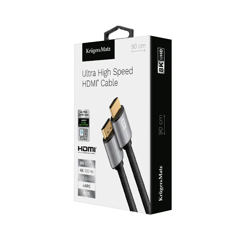 Cablu HDMI - HDMI 8K V 2.1 0.9M Kruger&Matz