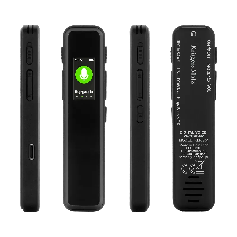 Reportofon Digital 8GB 230MAH Kruger&Matz