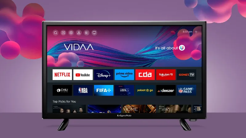 TV LED HD Smart Vidaa 24INCH 61CM 220V Kruger&Matz