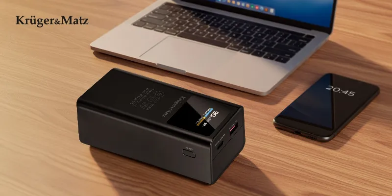 Power Bank 20000 MAH Li-Ion 65W QC PD Kruger&Matz